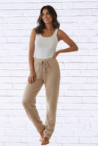 Pol - Cozy Textured Jogger Pants