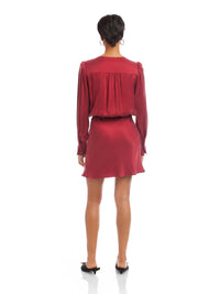 Fifteen Twenty Denise Drape Front Dress in brick - women's dress - view 4
