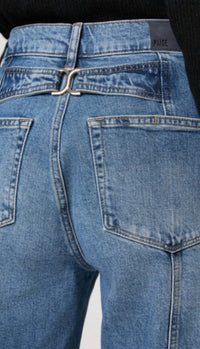 Paige - Women's Arellia Ankle With Back Seams Back Buckle Jean