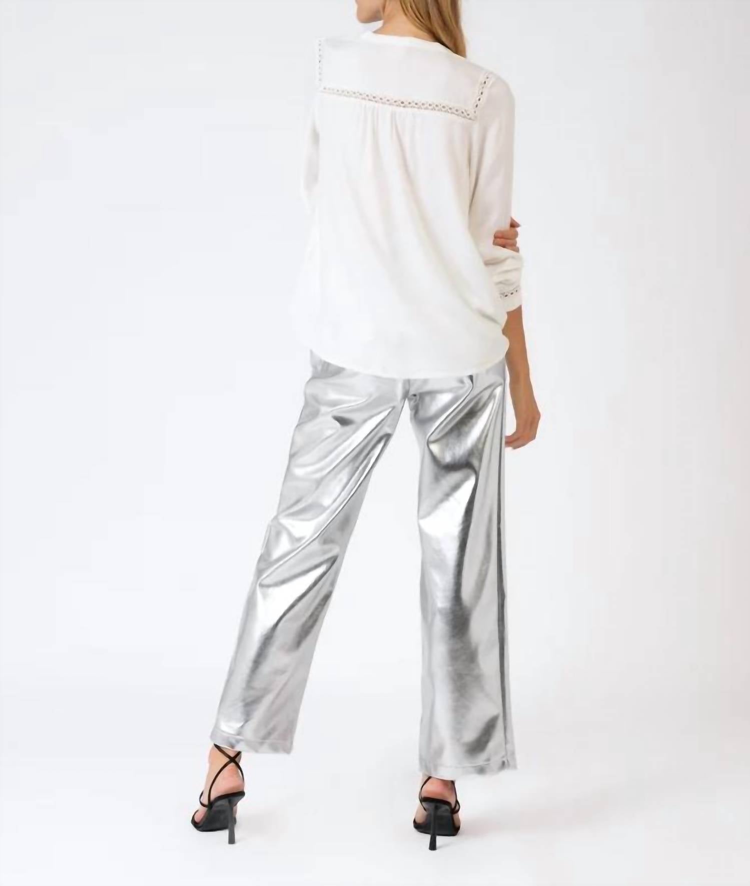 An'Ge - A Pitty Faux Leather Pants