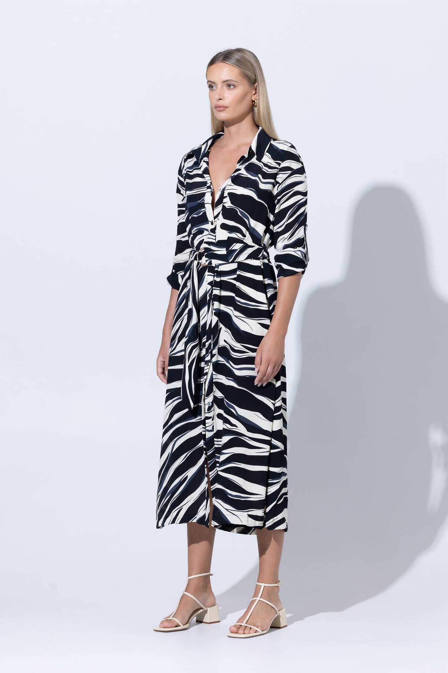 Lusana - Cedar Shirt Midi Dress
