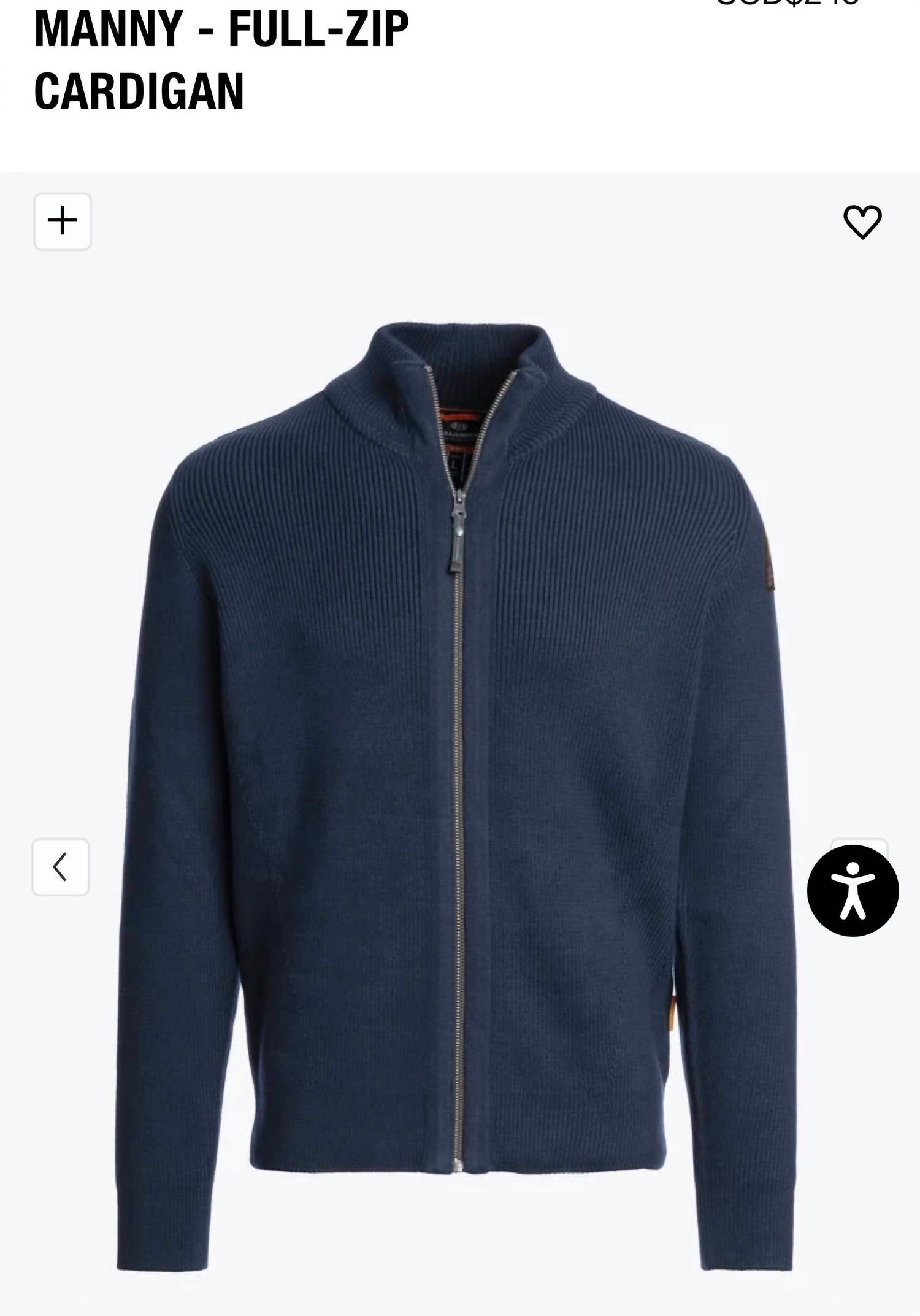 Parajumpers - MANNY FULL ZIP CARDIGAN
