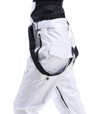 RIVIYELE Snow Pants With Leg Vents in white black - women's pants - alternate view