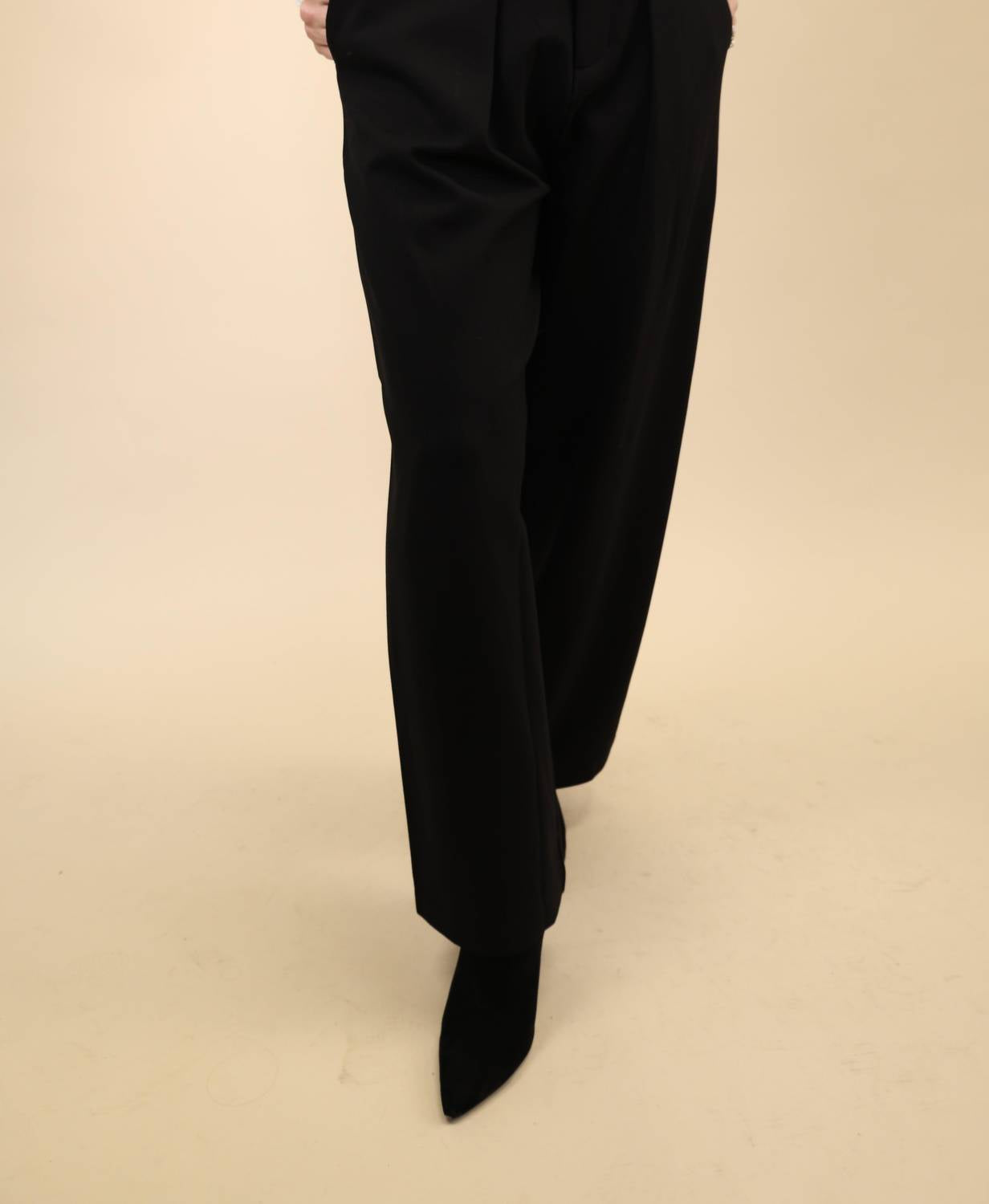 PISTOLA Eden High Rise Trouser Pant in night out - women's pants - detail view