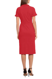 Maggy London - Ruffle-detail Front Pocket Dress