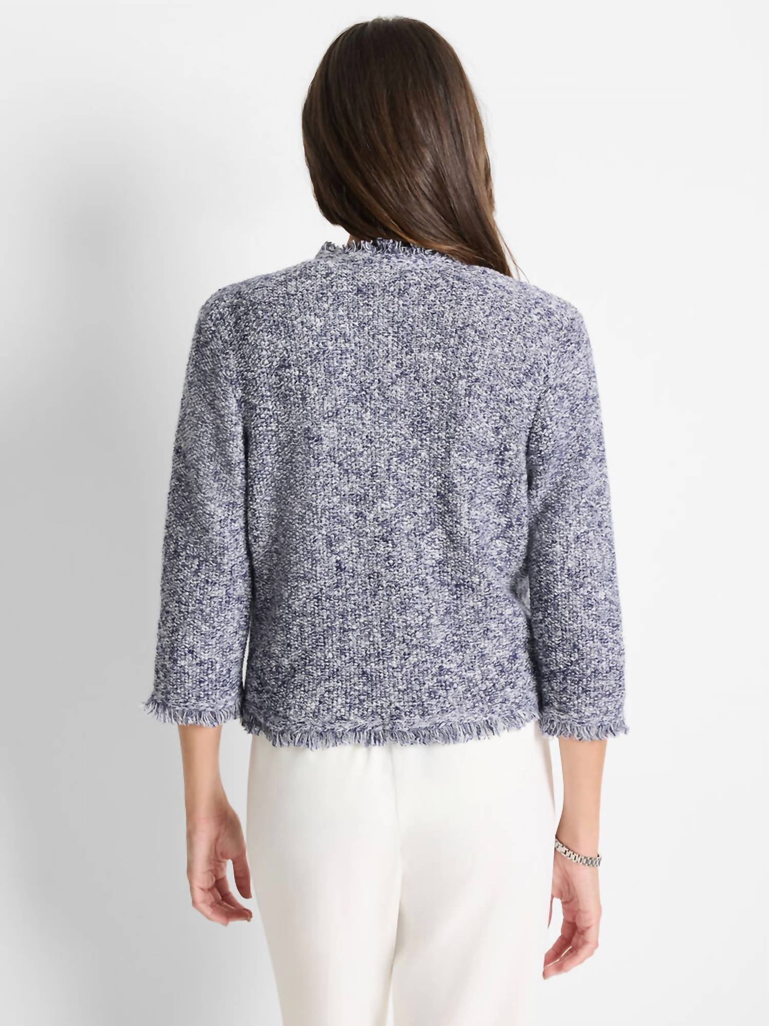 Nic + Zoe - Women's Fringe Sweater Jacket