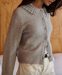 Nation LTD Addie Cardigan in grey - women's cardigan - view 7
