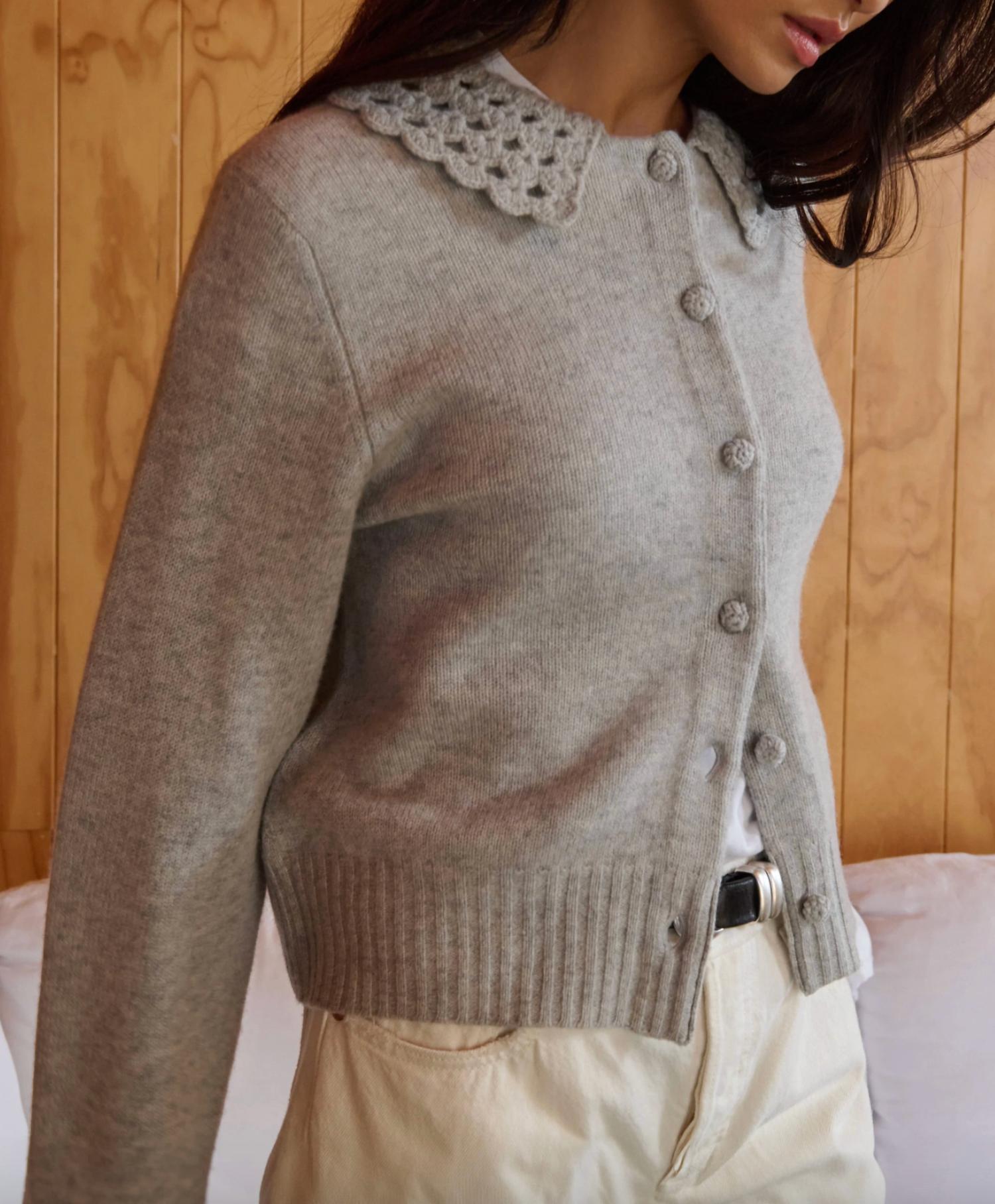 Nation LTD Addie Cardigan in grey - women's cardigan - view 7