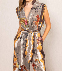 Ranna Gill - Mirage Belted Jumpsuit