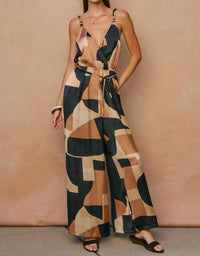 Dress Forum - First Class Cord Strap Surplice Jumpsuit