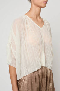 Atelier Delphine - Flared Random Pleats Tee