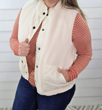 Keren Hart - Reversiable Sherpa/quilted Vest