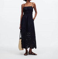 Madewell - Embroidered Tank Midi Dress