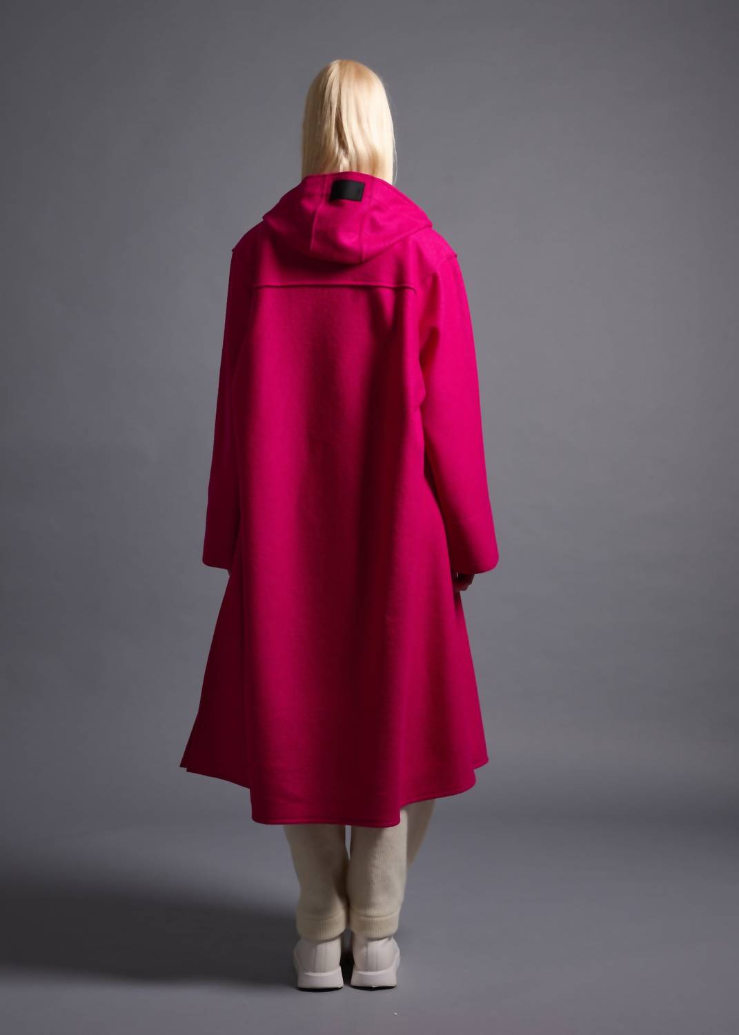 COG The Big Smoke Monica Duffle Coat in berry - women's jacket - detail view