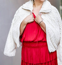 Current Air - Pleated Long Sleeve Dress