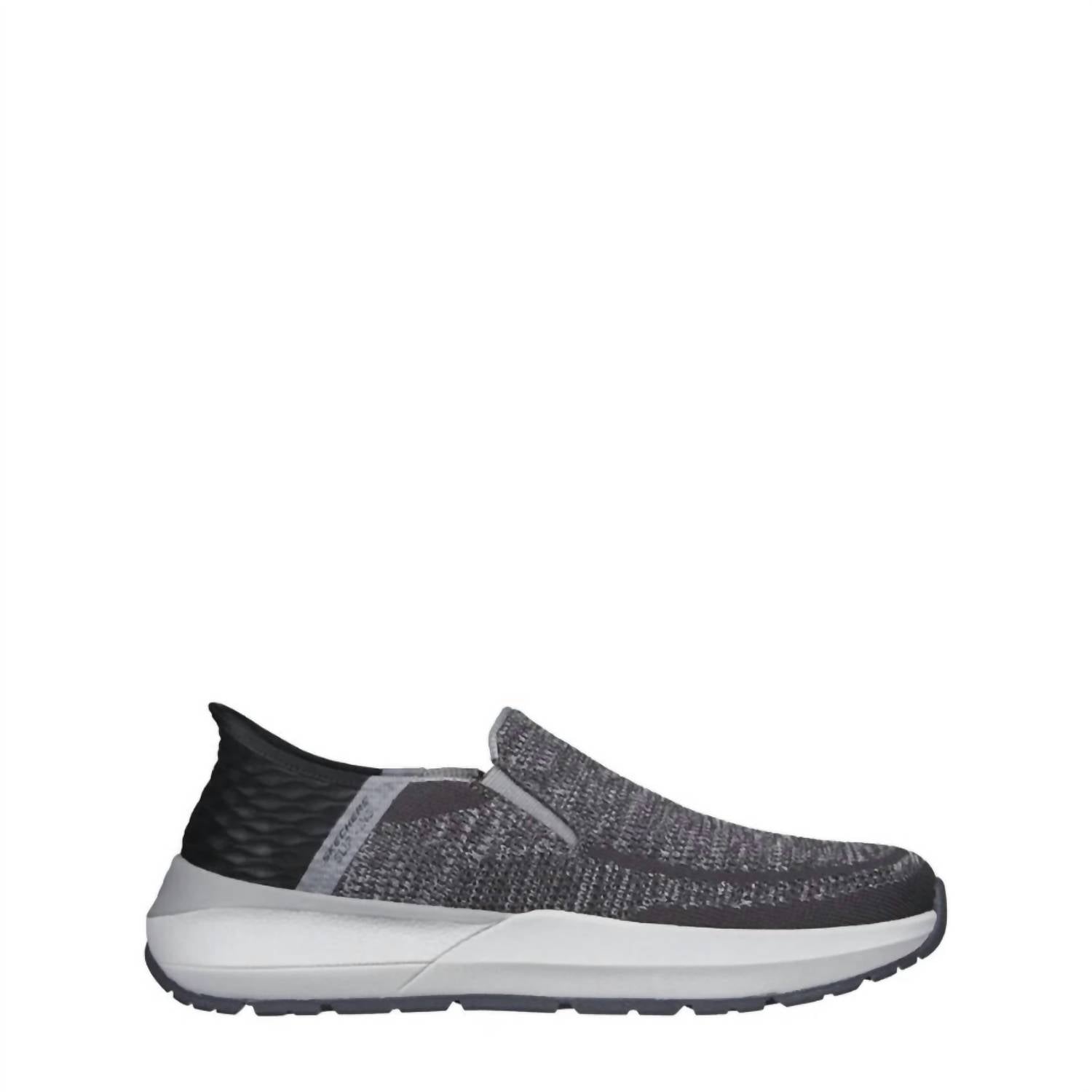 Skechers Men's Neville Shoes in charcoal grey - men's loafer