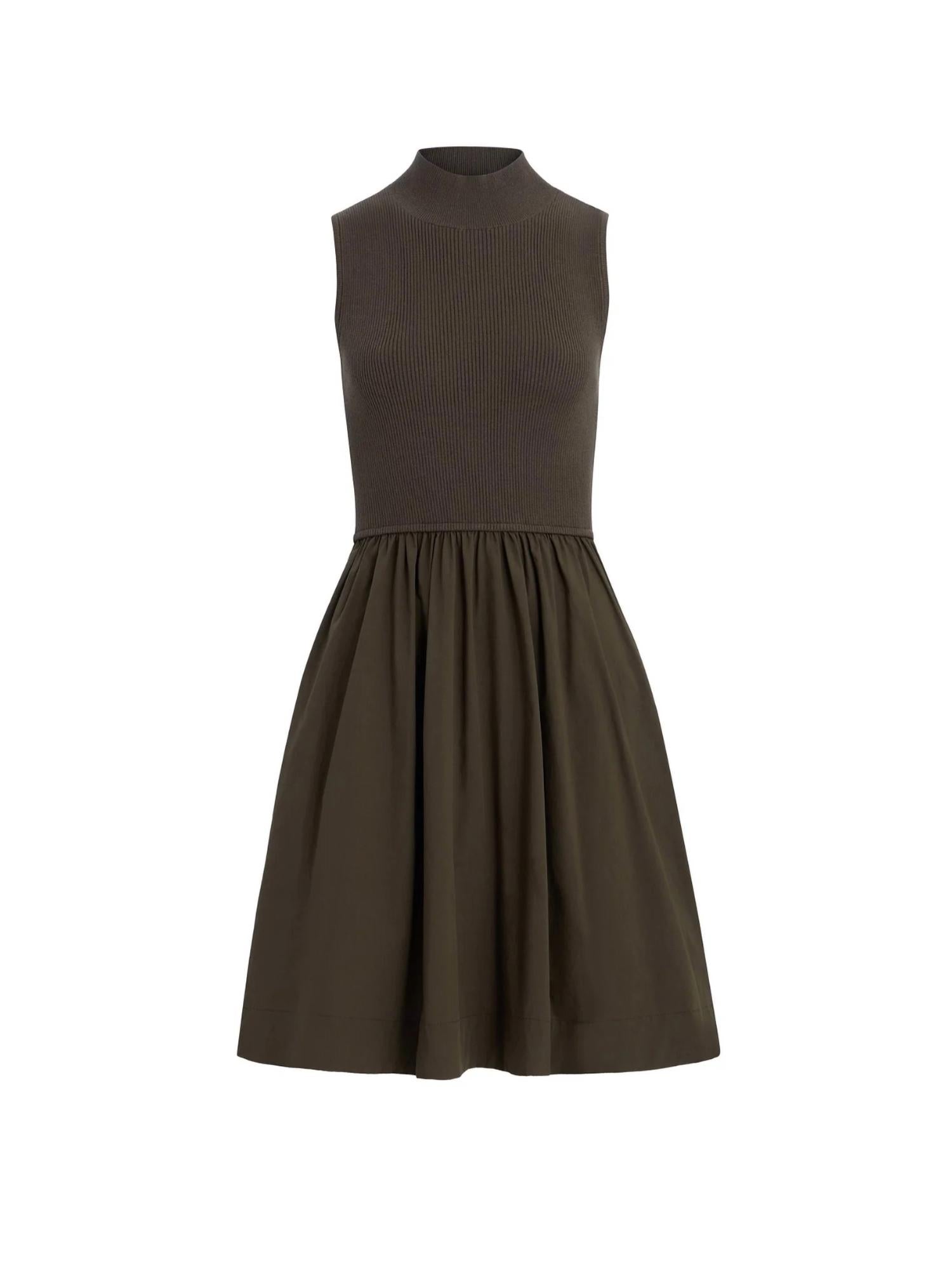 Marie Oliver Reynolds Dress in carob 2 - women's dress - detail view