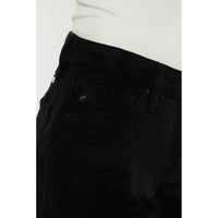 KanCan Denim Mid Rise With Rigid Ends Short in black - women's shorts - view 9