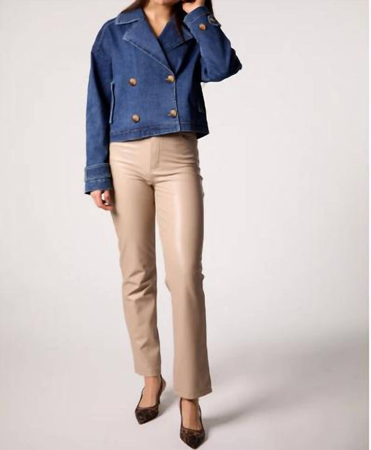 Blue Revival - Lana Crop Trench Jacket