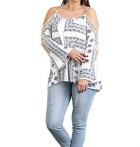 Umgee - Crochet Cold Shoulder Tunic - Plus