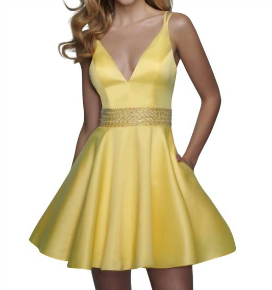 Splash Prom - Satin Skater Dress