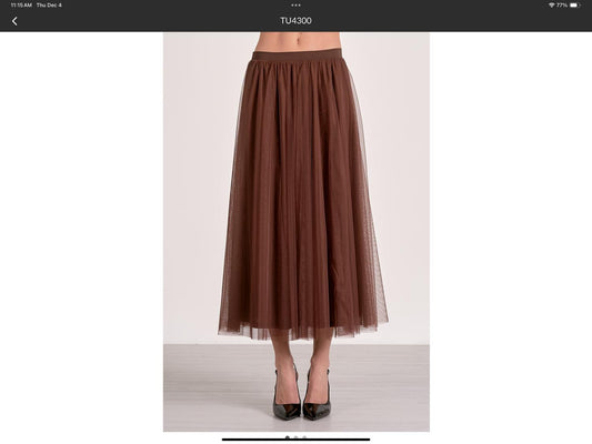 Elan - TULLE MIDI SKIRT
