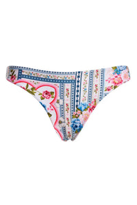 AGUA BENDITA Ilu Meraki Bikini Bottom in pink multi - women's swimwear - view 4
