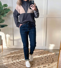 Judy Blue - Denim Cuffed Joggers Jeans