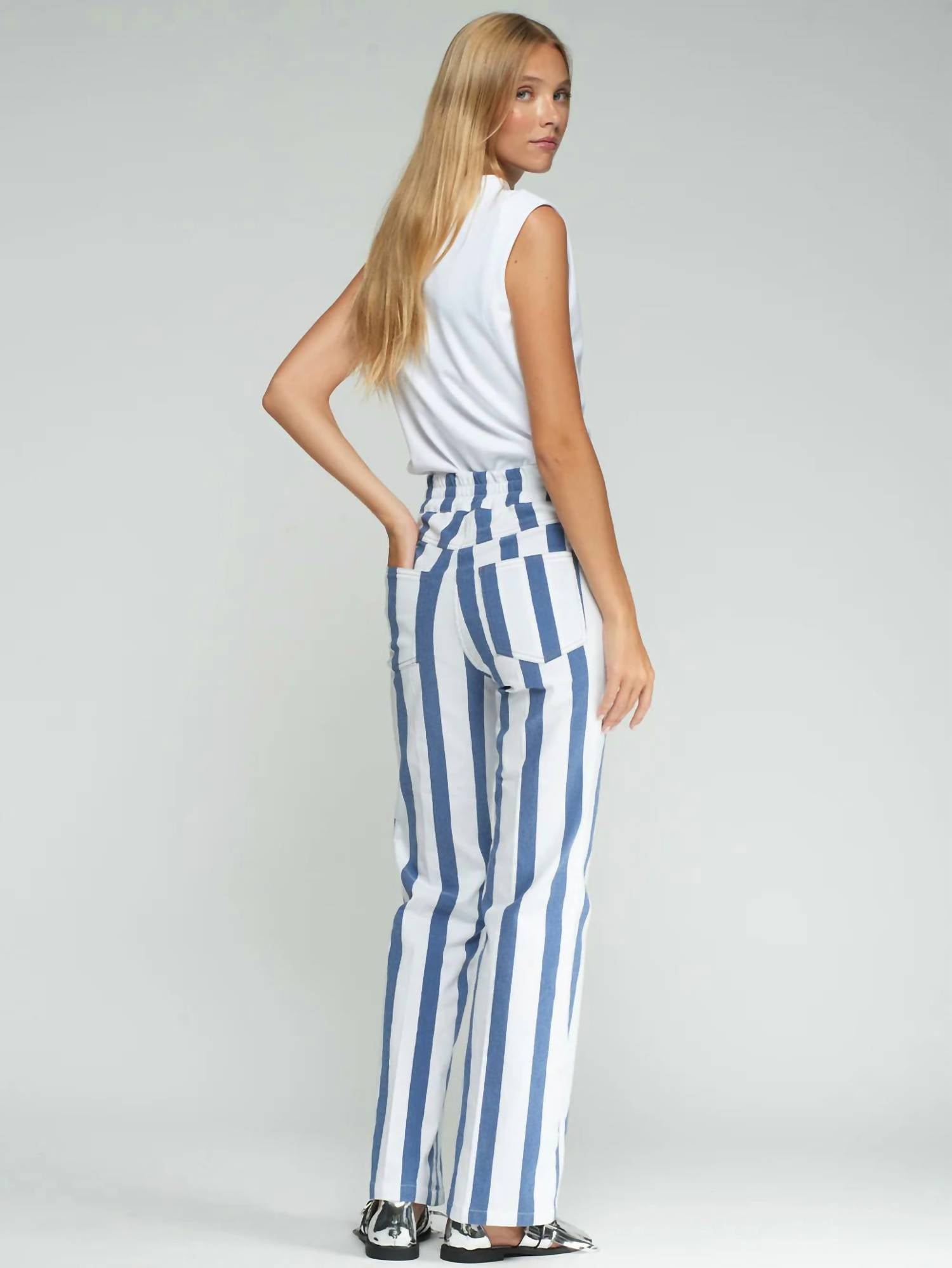 Vilagallo - Striped Trousers With Buttons