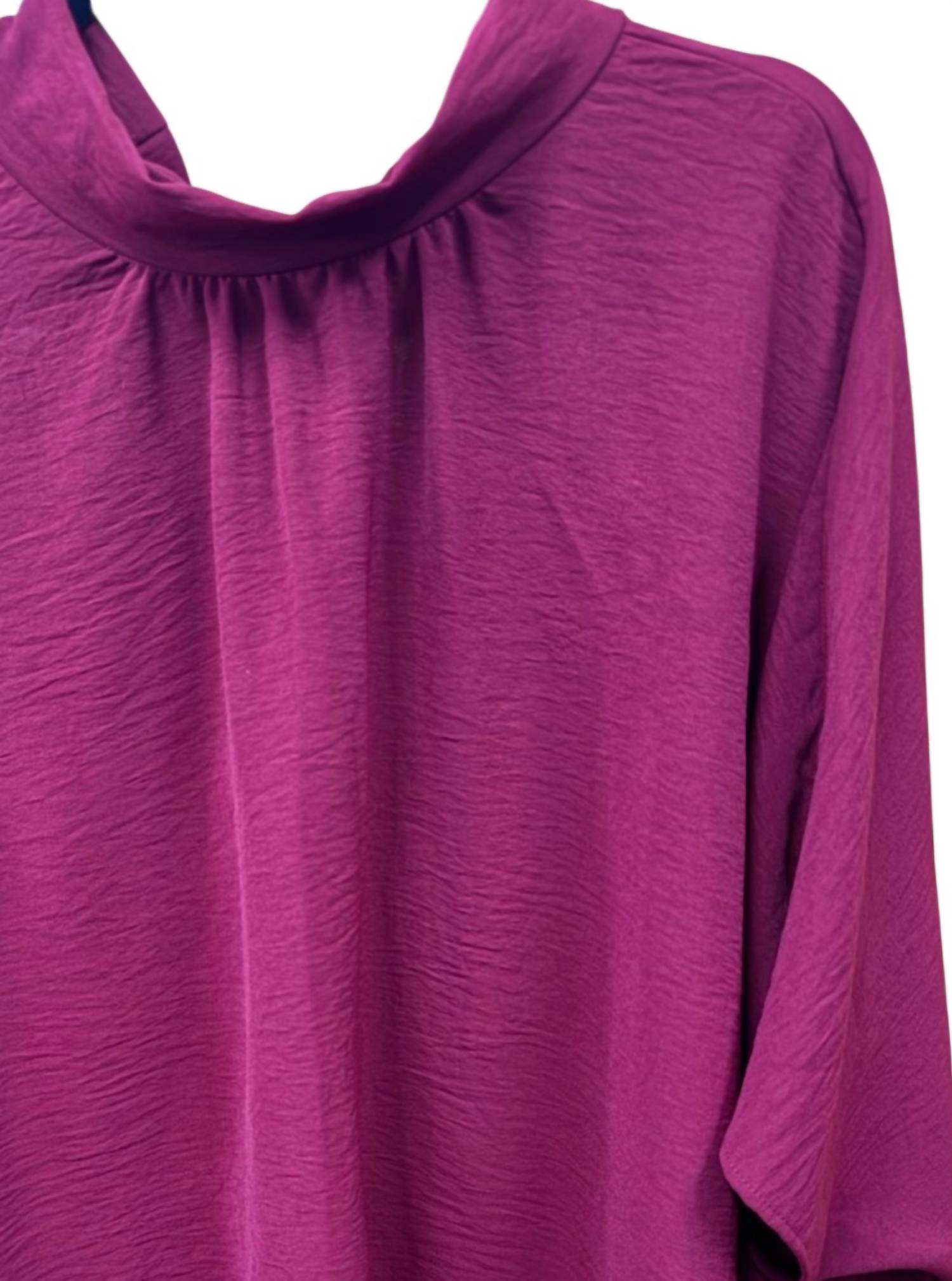 Pixi + Ivy - Women's Tie Back Mock Neck Tunic Top