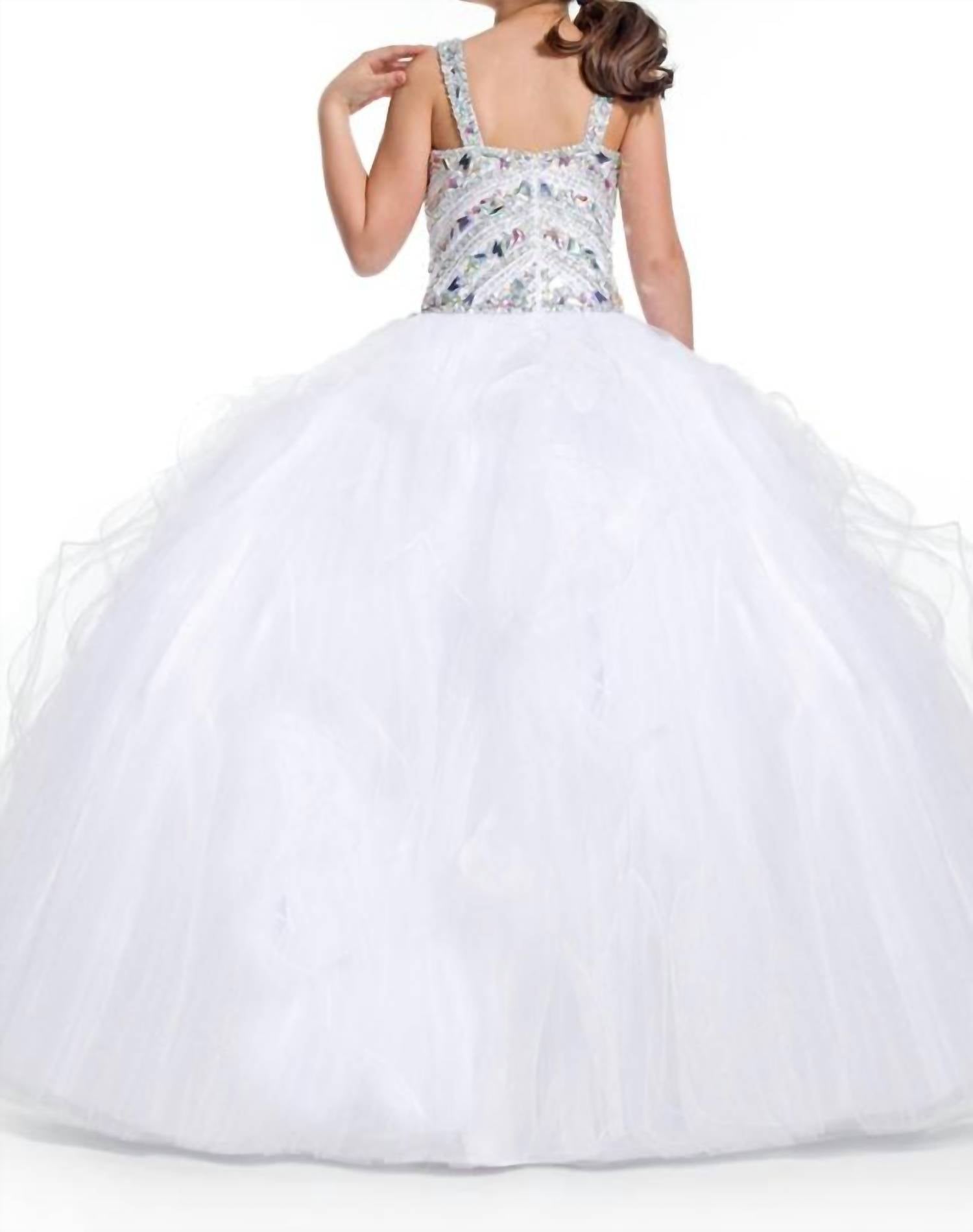 Rachel Allan - Beaded Crystal Pageant Ball Gown