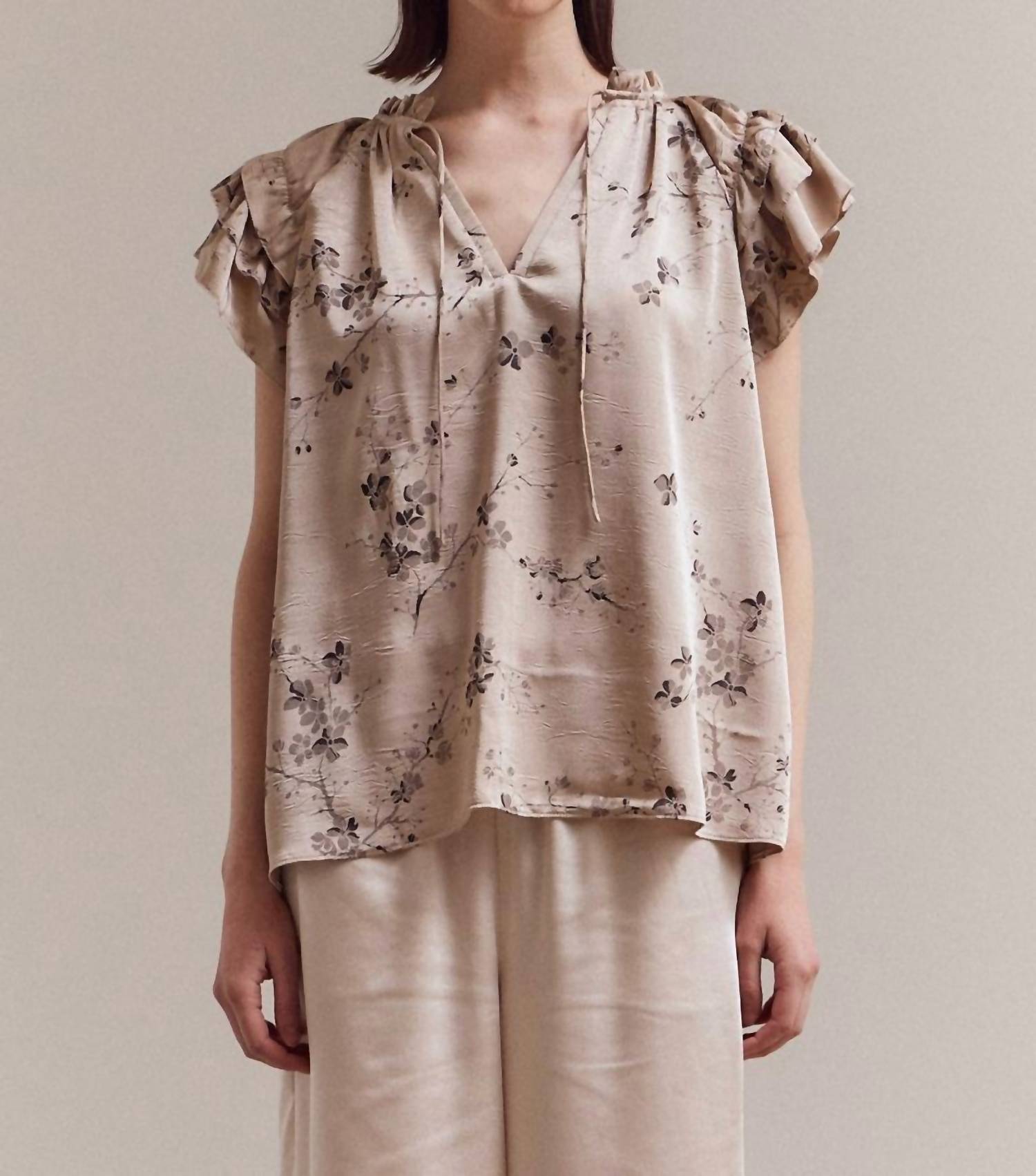 Grade & Gather - Perry Ruffle Sleeve Blouse