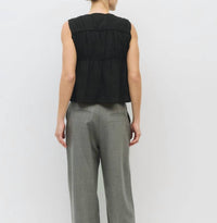 all : row Cora Top in black - women's blouse - alternate view