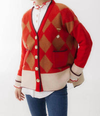 Savia - Card V-neck Cardigan
