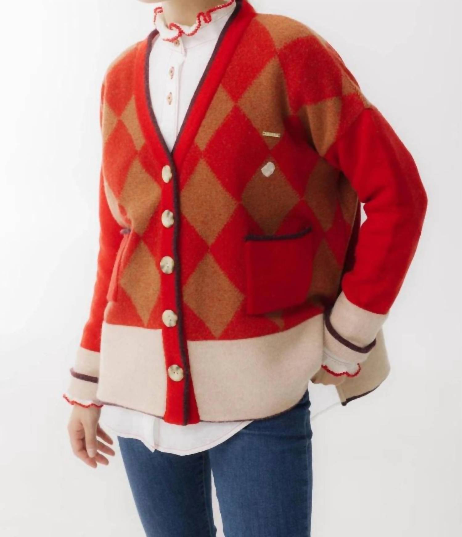 Savia - Card V-neck Cardigan