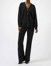 Joseph Ribkoff - Sequined Button Front Relaxed Cardigan