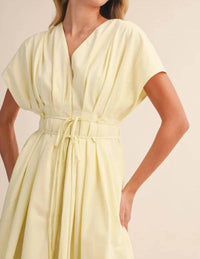 Mint Exclusives - Short Sleeve Pleated Midi Dress