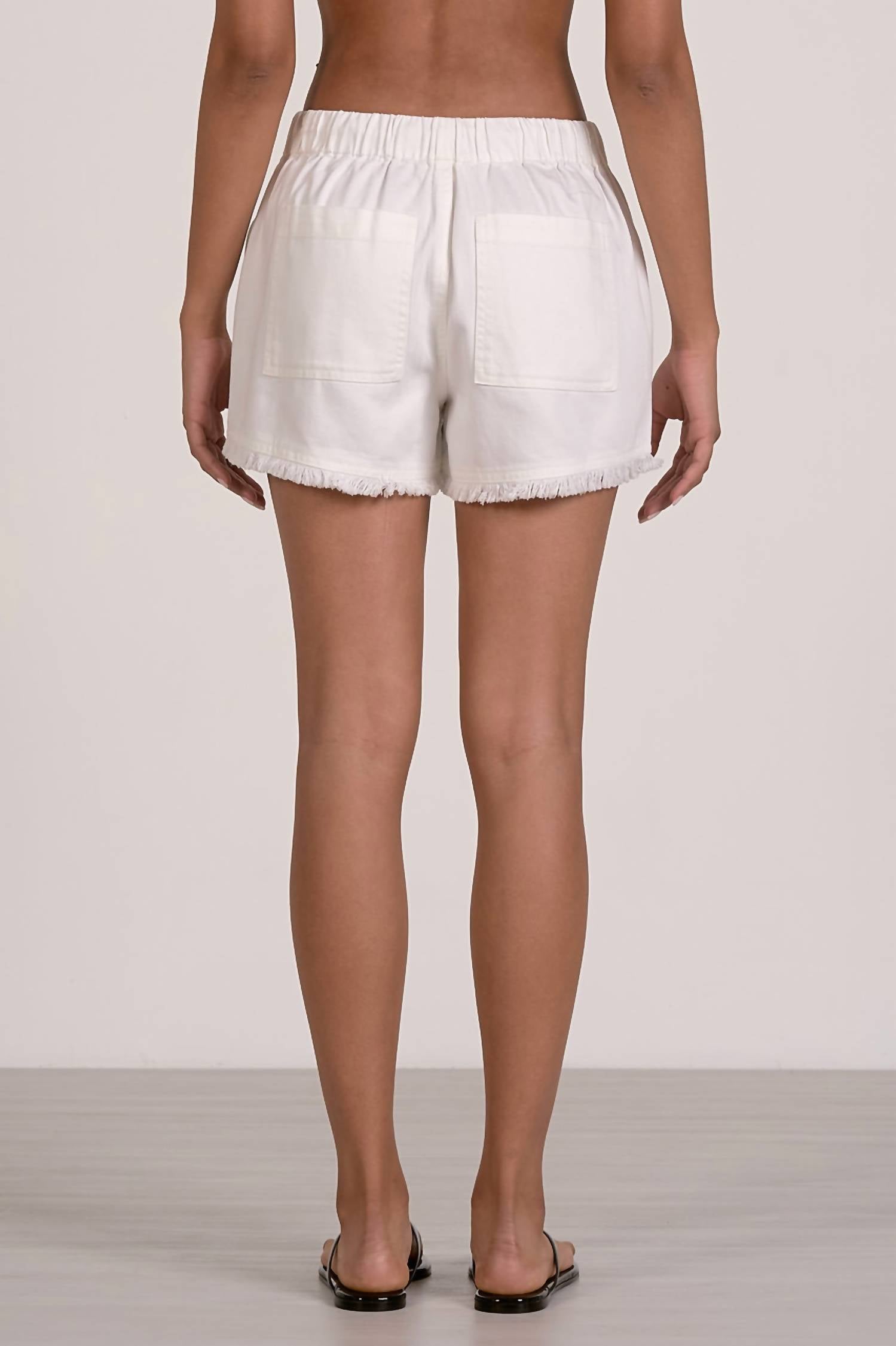 Elan - Raw Hem Seashell Shorts