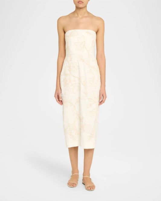 Veronica Beard - Netia Strapless Embroidered Dress