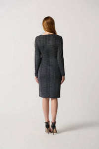 Joseph Ribkoff - WRAP DRESS WITH STRIPE PRINT