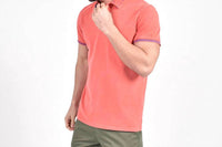 Eight X - Jacquard Polo With Double Sided Print Collar