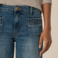 Kut From The Kloth - Maya Wide Leg Jeans With Patch Pockets