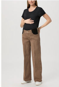 Paige - Anessa Maternity Jeans With Raw Hem