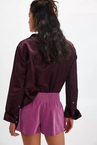 Free People - Paradise Found Suede Skort