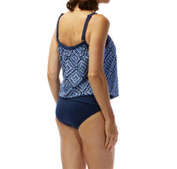 Roxanne - D-cup Chlorine Resistant Two-piece Blouson Tankini Set