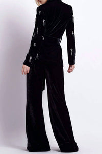 Patbo - Hand-beaded Velvet Kimono Jacket