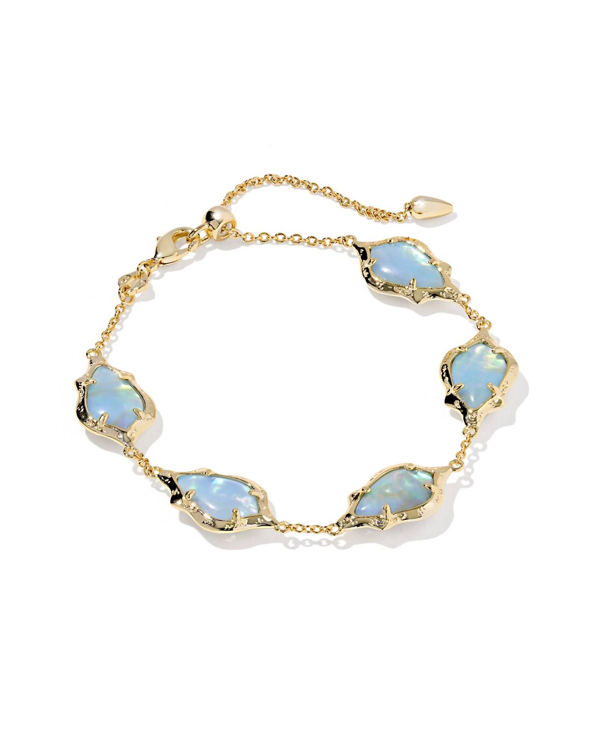 Kendra Scott - Women's Adriana Scallop Frame Delicate Chain Bracelet