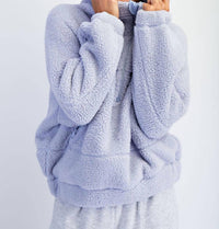 Rae Mode - Sherpa Quarter Zip Hoodie