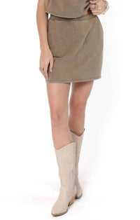Sadie & Sage - Little Games Terry Knit Skirt