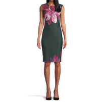 Calvin Klein - Cal Sleeve Floral Sheath Dress